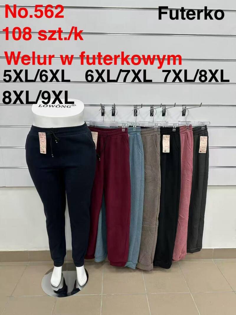 Spodnie damskie duże rozmiary Roz 5XL-9XL, Mix kolor Paczka 10 szt